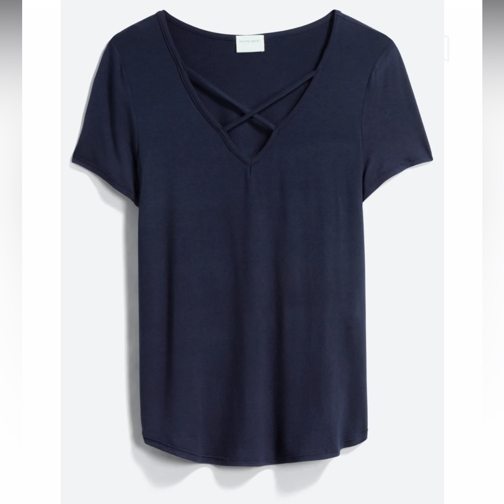 Women’s Emory Park Dulce Short Sleeve Knit Top. Size Large